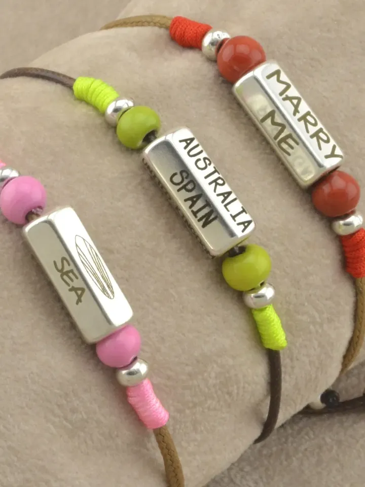 Personalized Traveler Bracelet, Friendship Bracelets, Personalized Gifts for Her, Beaded/Cuff Bracelets Men/Women, Christmas Gift Sale