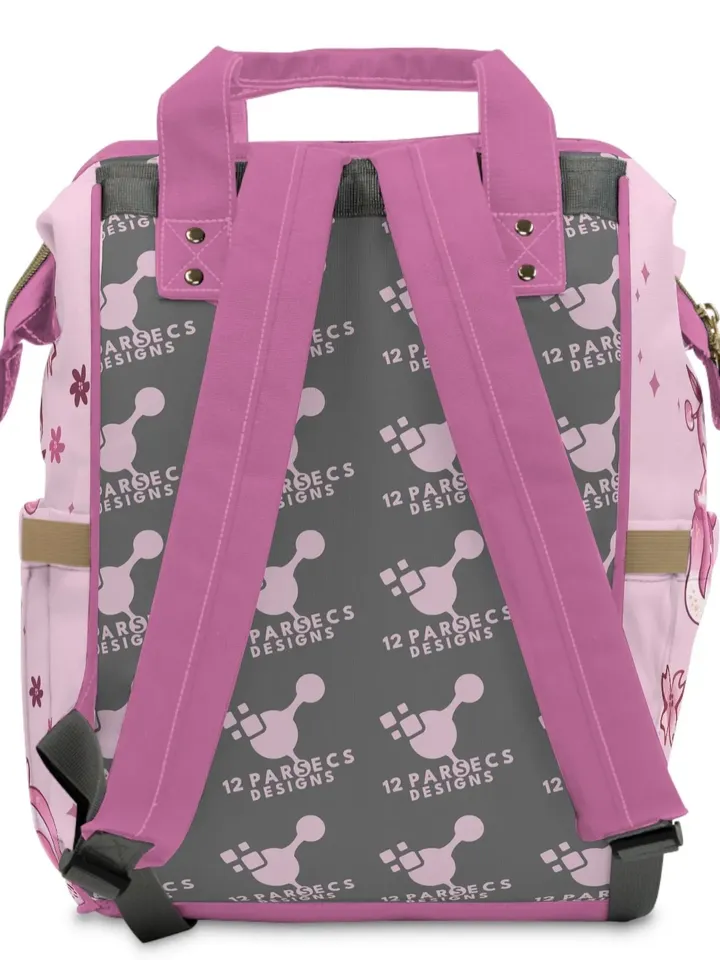 Kawaii Axolotl TTRPG Backpack | Tabletop Roleplaying Game Bag, LARP Backpack, Wargaming Organizer, DnD Bag of Holding