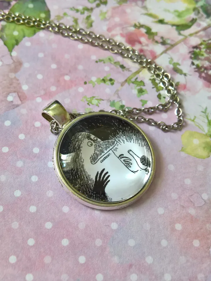 Groke pendant Moomin necklace