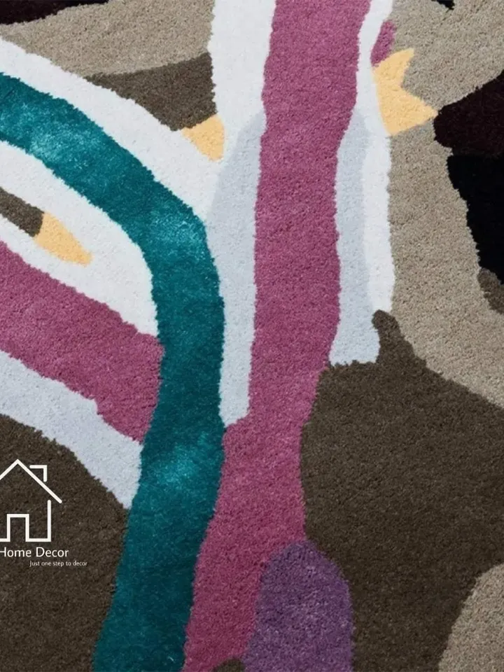 Geometric 100% NEW ZEALAND WOOL Rugs Hand Tufted Rugs Contemporary Rugs Abstract Rugs Modern Rugs Handmade Hand Tuft Rugs Designer Rugs