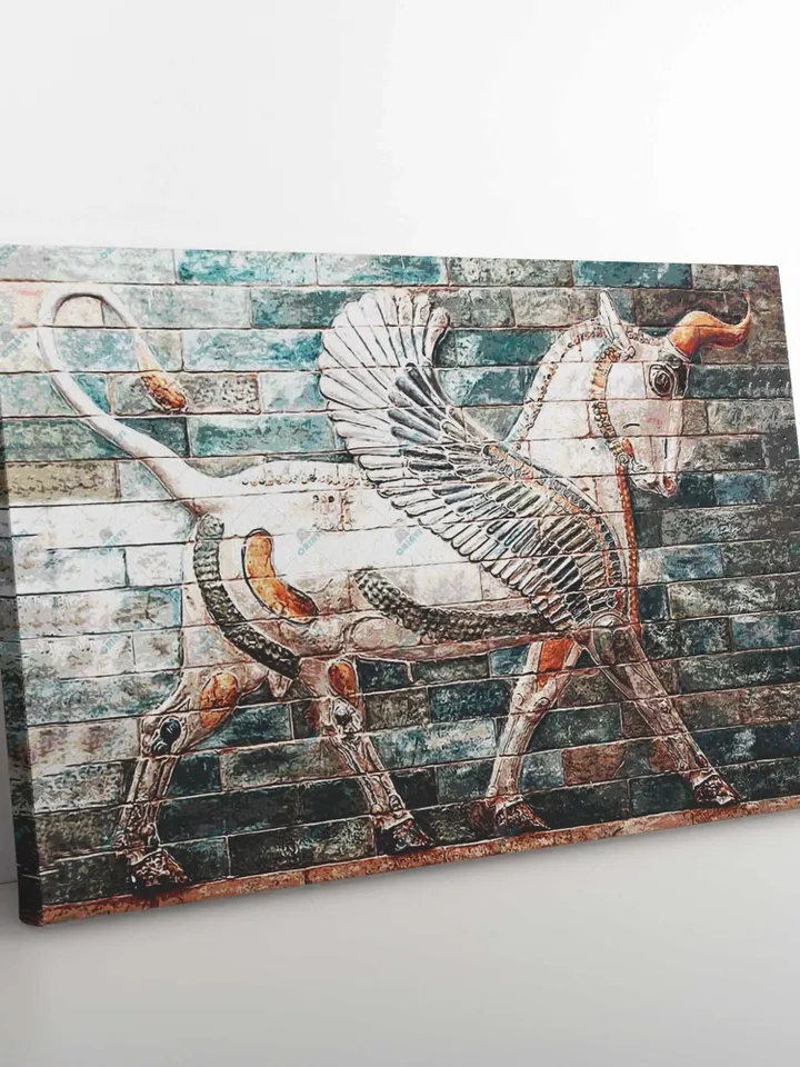 Unicorn from Apadana | Persian Wall Art | Persian Calligraphy Wall Art | Traditional Persian Gift | Persian Art