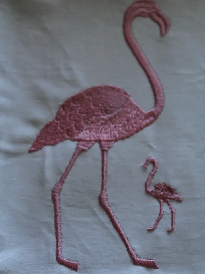 Flamingo Embroidery designs  Silhouette animals Machine embroidery patterns bird