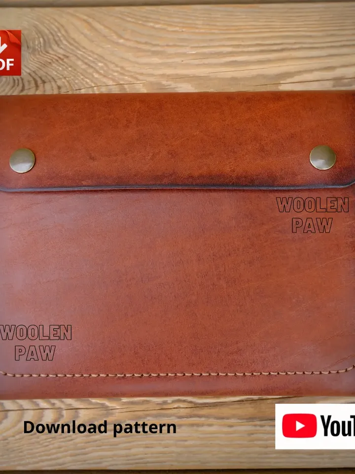 PDF download pattern to make a leather iPad /Samsung tablet case !!! FLD4