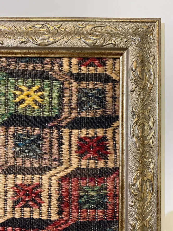 Hand-Woven Vintage Kilim Wall Hangings - Unique Home Decor - 50x70 cm - Boho Chic Woolen Art