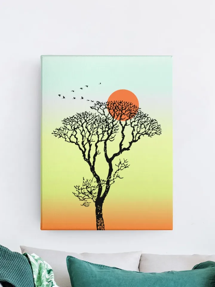 Tree Art Canvas, Large Canvas Art, Tree Wall Art