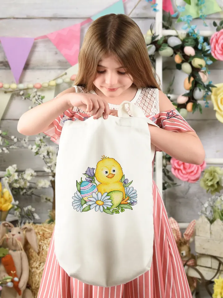 Easter Chicken Cross Stitch Pattern PDF, Easter Embroidery Pattern PDF, Modern cross stitch, Pdf Pattern