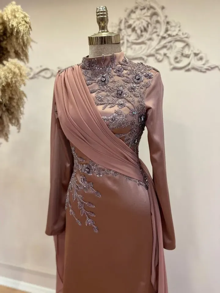 AHUNARE HIJAB - Wedding Dress, Muslim Evening Gown, Nikah, Islamic Wedding, Engagement, Bridesmaid