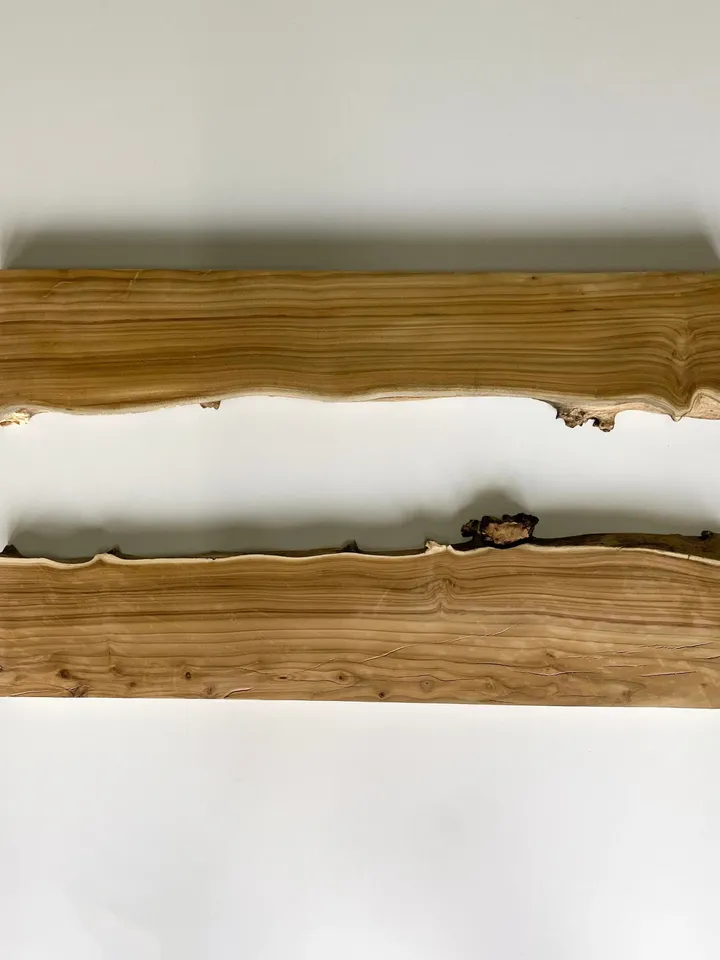 Silverberry Wood Blank Slab, 32"x14"x1.6" Live Edge Wood Slab, Epoxy Resin Wood, Raw Edge Wood