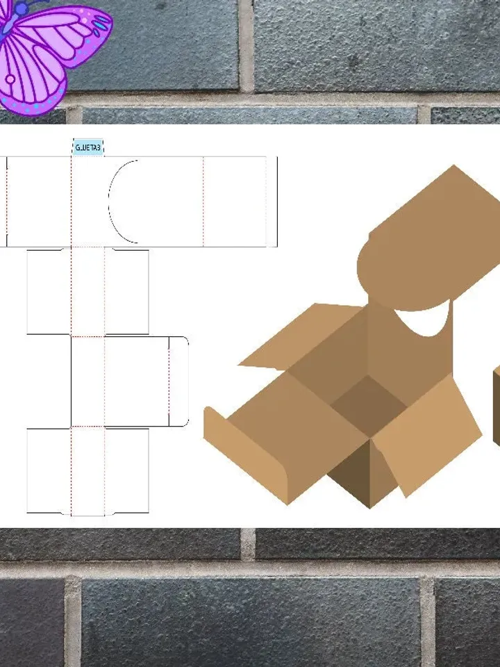 Box template Gift box SVG Party Favour Box Cricut Box PDF printable pattern Instant download box gift package paper pattern