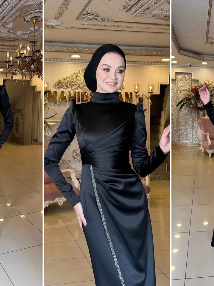AHUNARE HIJAB - Wedding Dress, Muslim Evening Gown, Nikah, Islamic Wedding, Engagement, Bridesmaid