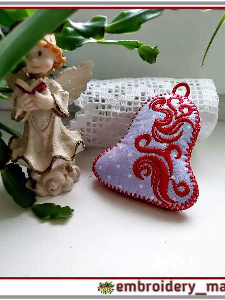 In the hoop tree toy bell machine embroidery design