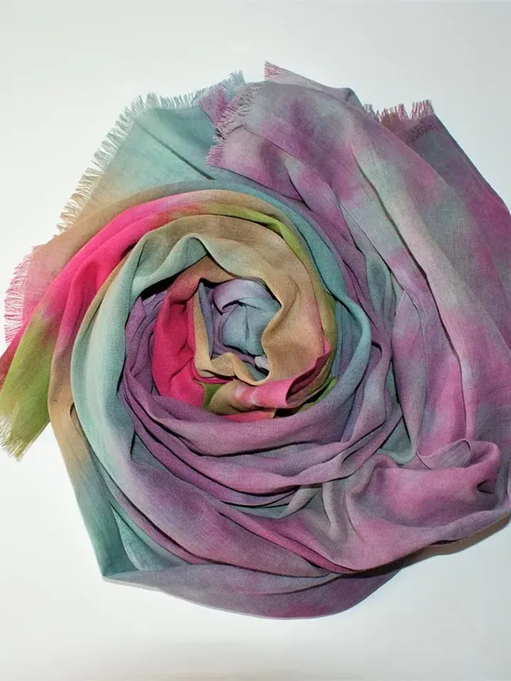 Cotton scarf Colorful scarf Cotton shawl Designer woman scarf gift Tie dye scarf