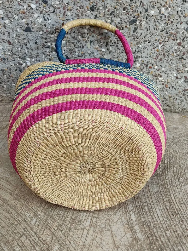 Storage basket | African basket | Straw basket | Woven basket | Gift basket | African market basket| handmade basket| Market Basket| Basket