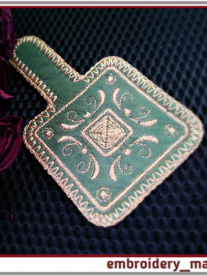 In the hoop Embroidery design key chain 5 Decor for a bag backpack