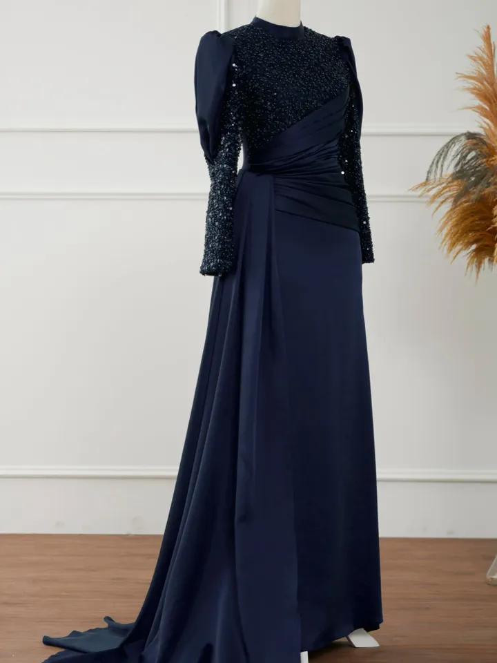 AHUNARE HIJAB - Wedding Dress, Muslim Evening Gown, Nikah, Islamic Wedding, Engagement, Bridesmaid,