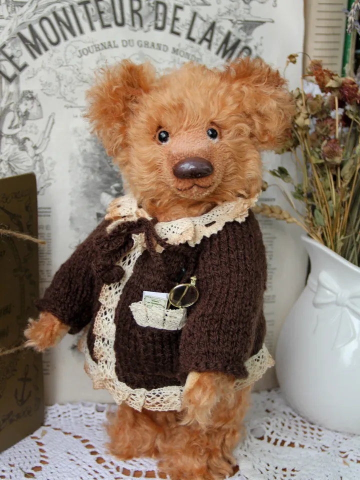 PATTERN of Stefan the bear PDF Handmade Artist Collectible Teddy Bear OOAK Vintage Stuffed animal toys bear plushinnes