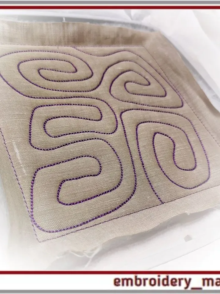 Quilt block and border 15 Machine embroidery design