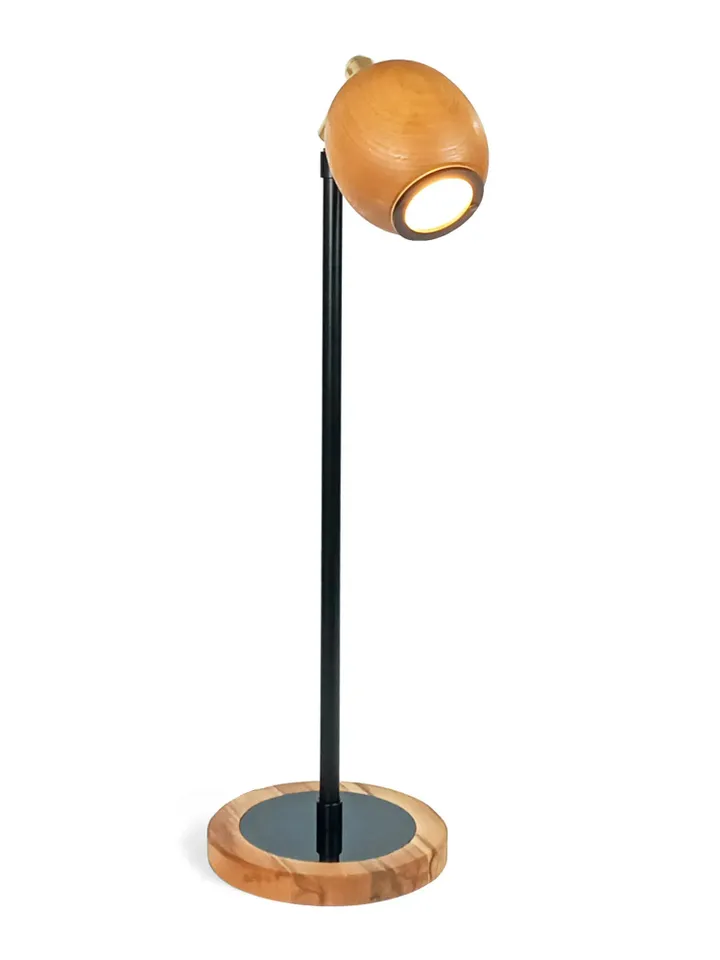 LED table lamp, modern desk light, wooden lamp