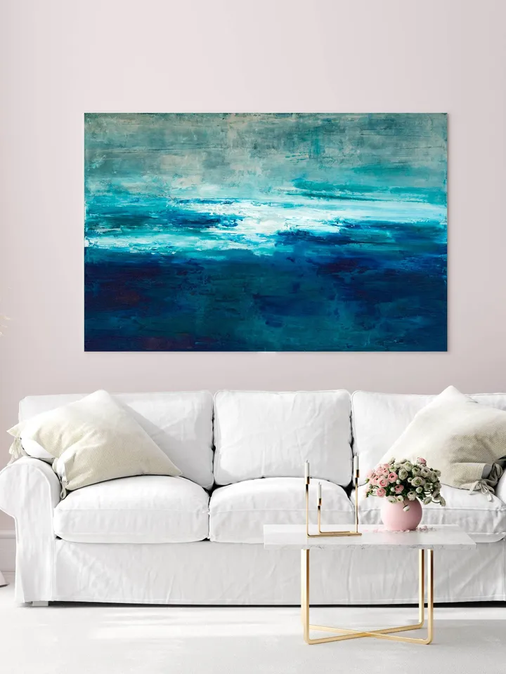 Beach Painting. Original Artwork. Painting Original. Painting on Canvas. Ocean Wall Art. Seascape Painting. Landascape Painting. Home Decor