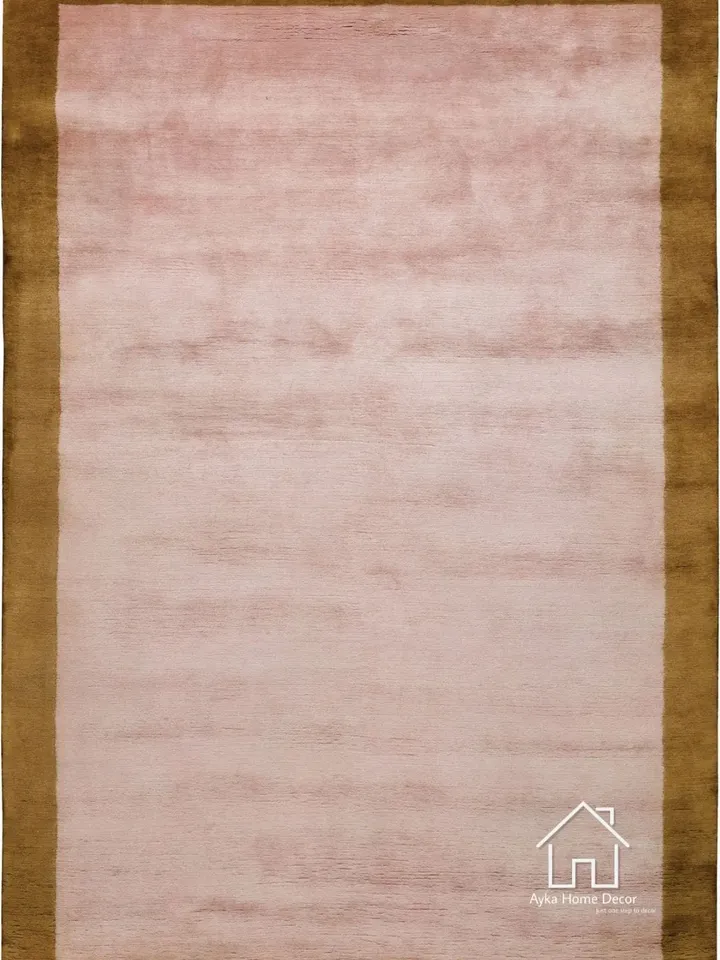 Solid 100% Silk Made Hand Tufted Plain Pattern Traditional Area Rug Woolen Carpet Large Area Rug For Customized Size Dm us