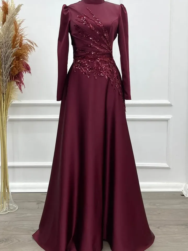 AHUNARE HIJAB - Bridesmaid Dress, Muslim Evening Dress, Nikah, Islamic Wedding, Engagement, Bridesmaid, , Prom Dresses, Long Dress,