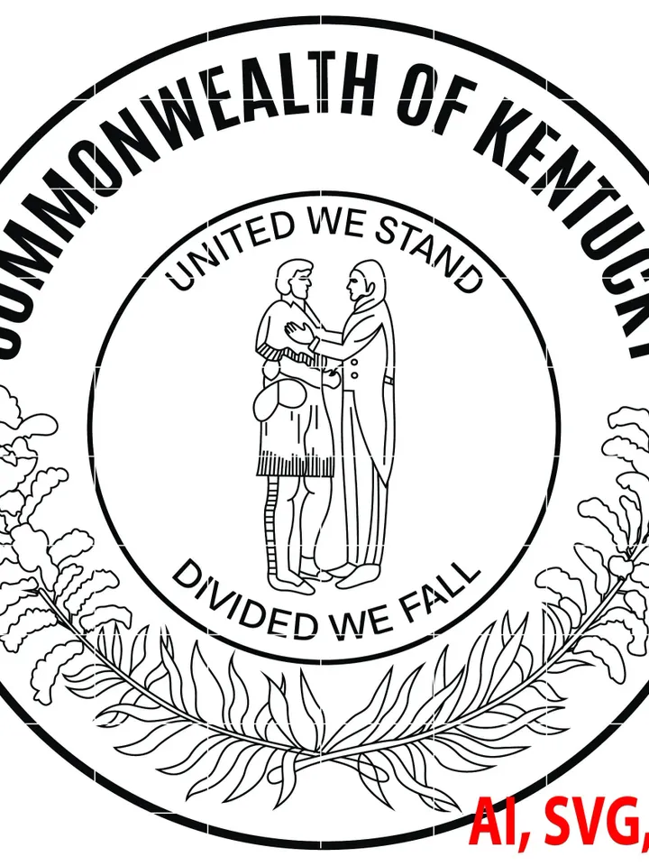 Seal of the Commonwealth of Kentucky Badge, Logo, Seal, Custom, Ai, Vector, SVG, DXF, PNG, Digital