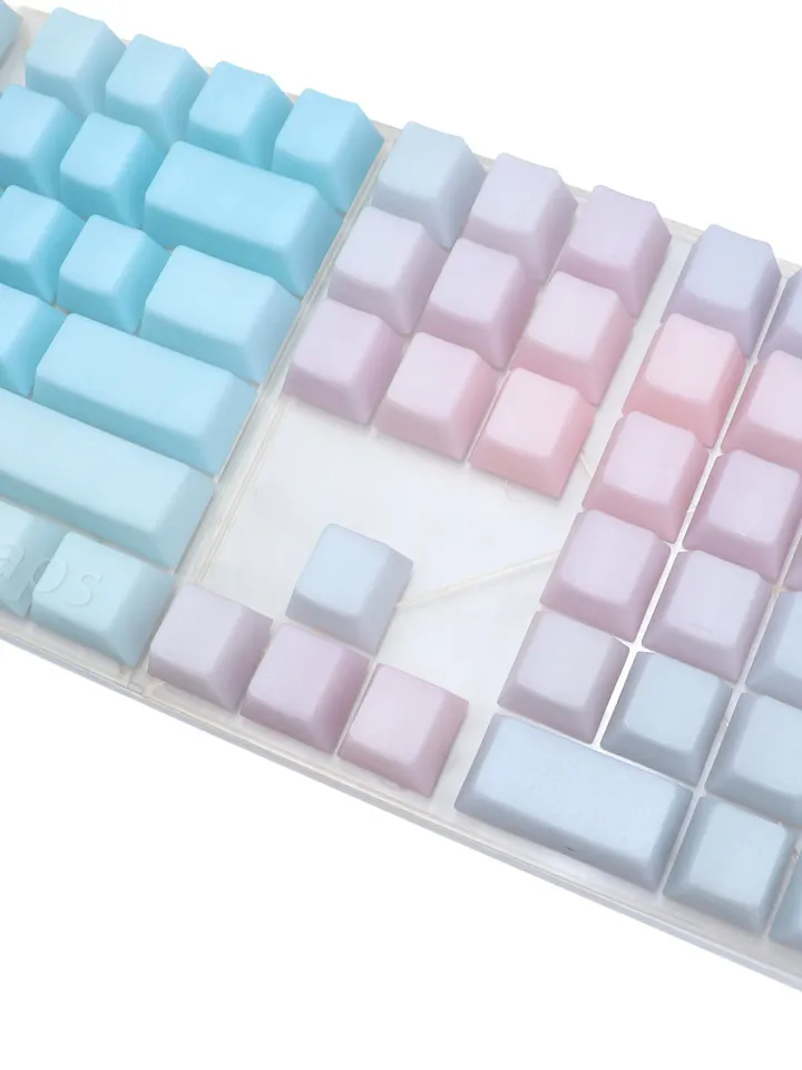 pom keycap jelly keycap Jelly POM Keycaps Rainbow Keycaps blue pom keycap pom Blank keycaps
