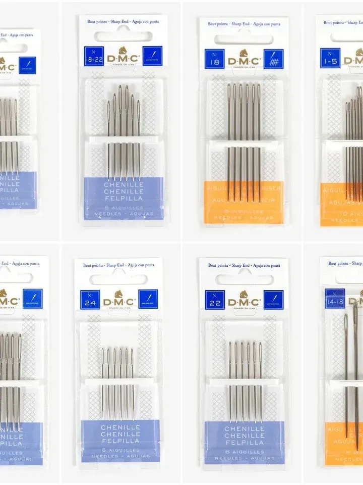All Types of Needles DMC Cross Stitch Needles,Embroidery Needles, Needlepoint Needle,Tapestry Needles, Pack Needles etc