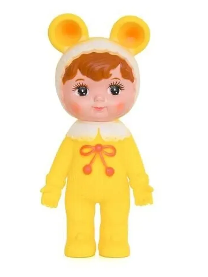 Woodland doll cute Japanese Charmy-chan Kodama Doll is a squeaky rubber Sofubi toy a.k.a. Charmy doll Original Japanese toy