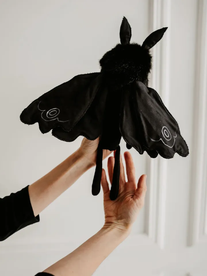 MOTHMAN plush - Interior toy, cryptid art doll