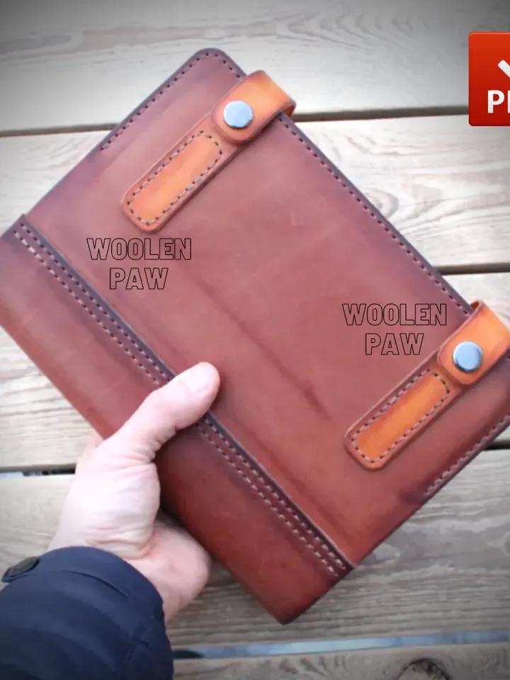 Book cover - leather pattern - three sizes included !!!