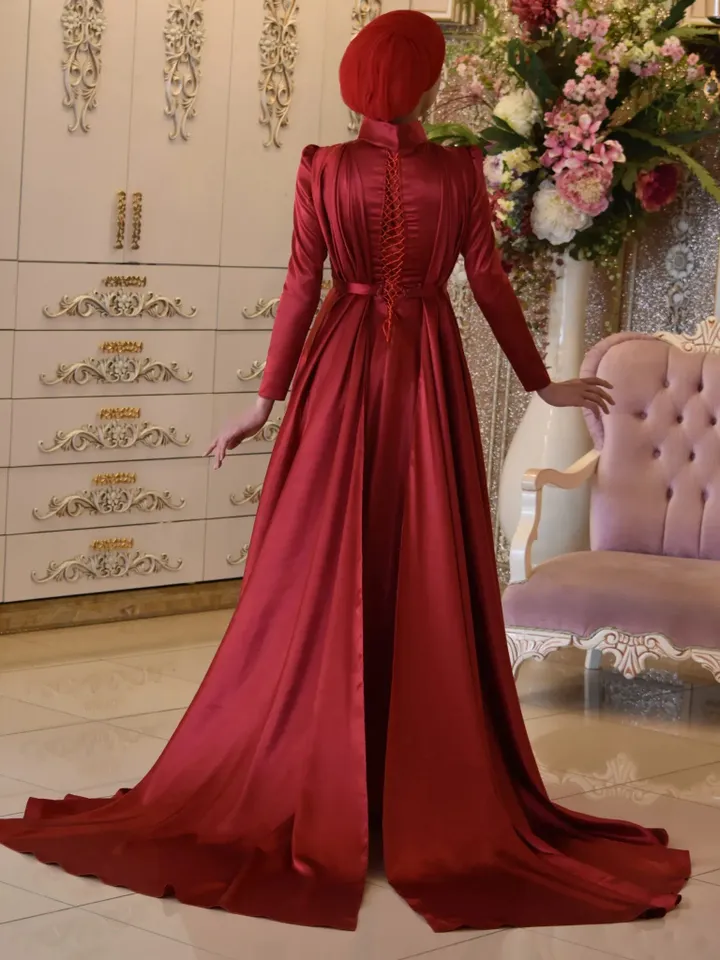 AHUNARE HIJAB - Wedding Dress, Muslim Evening Gown, Nikah, Islamic Wedding, Engagement, Bridesmaid