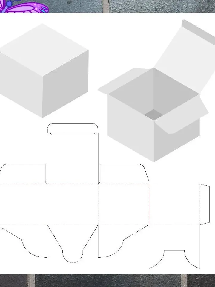 Box template Gift box SVG Party Favour Box Cricut Box PDF printable pattern Instant download box gift package paper pattern