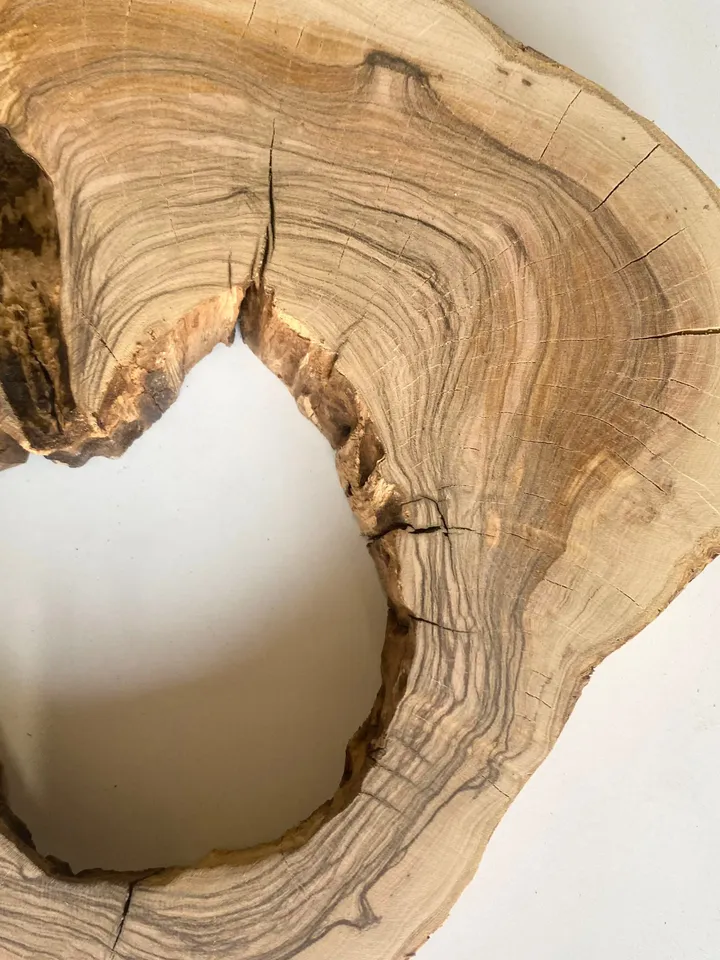 Olive Wood Slab, 11"x10"x1.2" Live Edge Wood Slab, Epoxy Resin Wood, Burl Wood, Tree Slices, READY TO SHIP