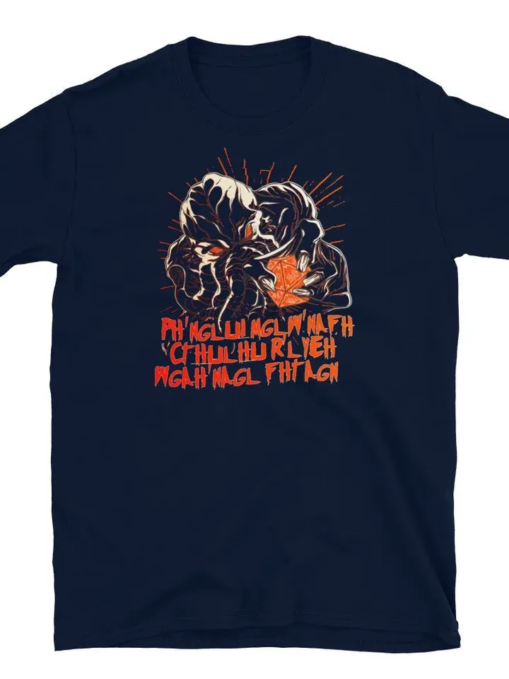 Cthulhu Fhtagn T-Shirt (Unisex) | Dungeons and Dragons Cthulhu Shirt, Tabletop Roleplaying Game Tee, HP Lovecraft Call of Cthulhu Mythos Tee