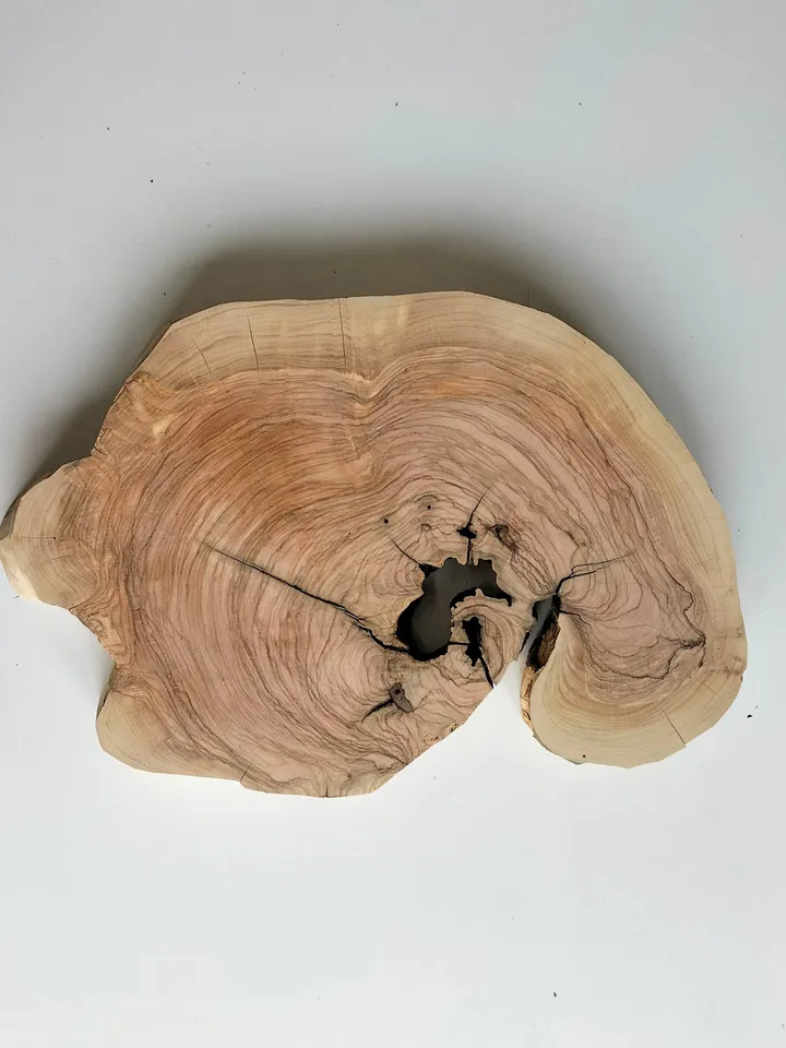 Olive Wood Slab, 17"x11"x1.6" Live Edge Wood Slab, Epoxy Resin Wood, Burl Wood, Tree Slices, READY TO SHIP