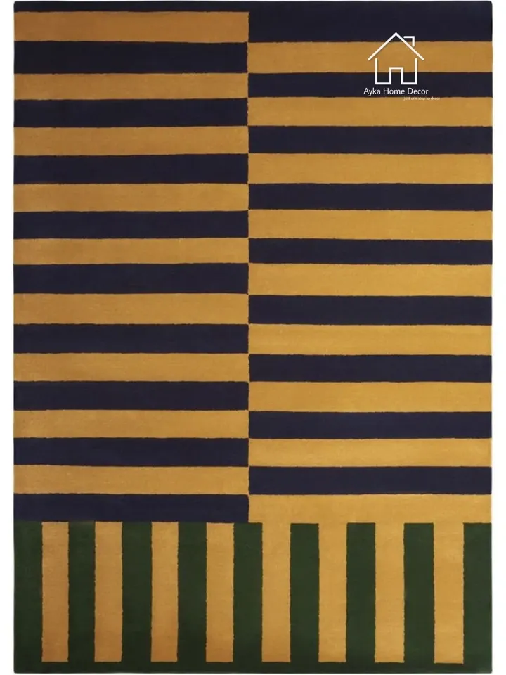 Modern Wool Handmade Area Rug Hand Loom Rugs Hand Loom Rugs Morden Rugs Living Room Rugs Bed Room Rugs