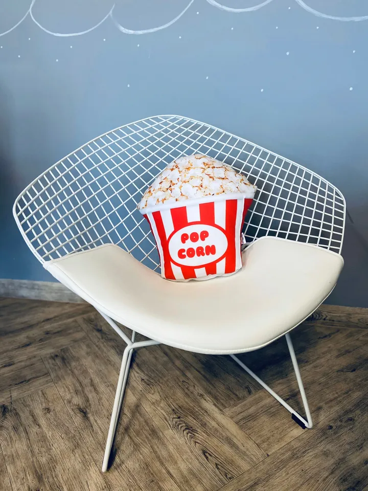 Popcorn Pillow / food pillow / decorative pillow / popcorn / toy pillow / movie night / birthday gift / popcorn favor / throw pillow