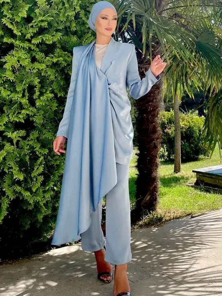 AHUNARE HIJAB - Wedding Dress, Muslim Evening Gown, Nikah, Islamic Wedding, Engagement, Bridesmaid,