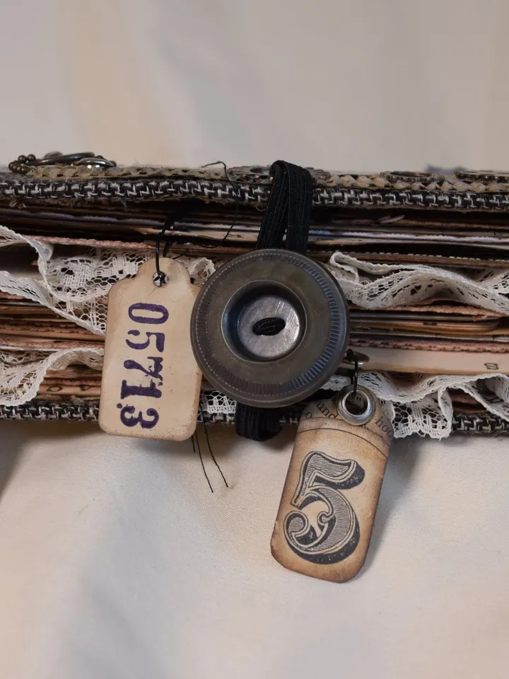 Steampunk Themed Junk Journal-Creative Recycled Journal-Handmade Junk Journal