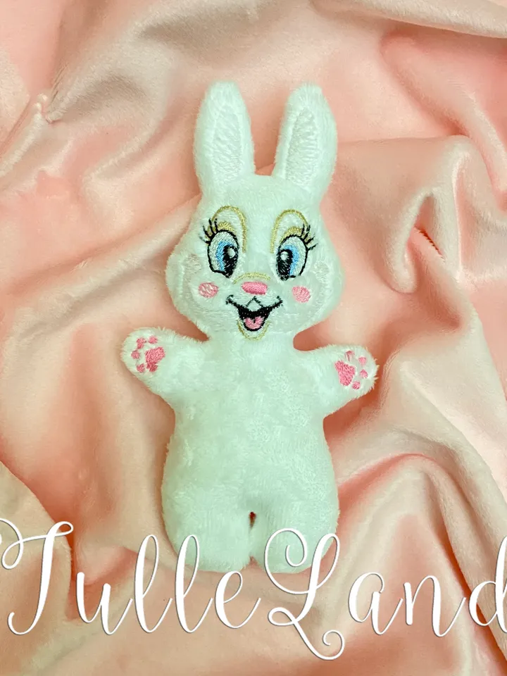 Bunny Easter Toy Stuffed ITH Pattern Machine embroidery design Bunny Stuffed in the Hoop Machine embroidery design