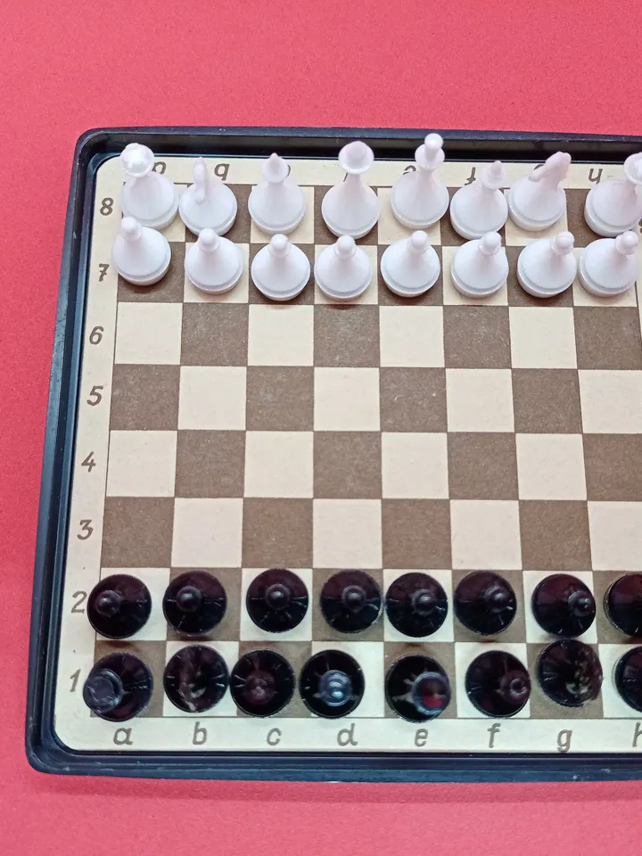 SOVIET TRAVEL CHESS Set Mini chess and checkers with magnet Vintage chess and checkers from the ussr