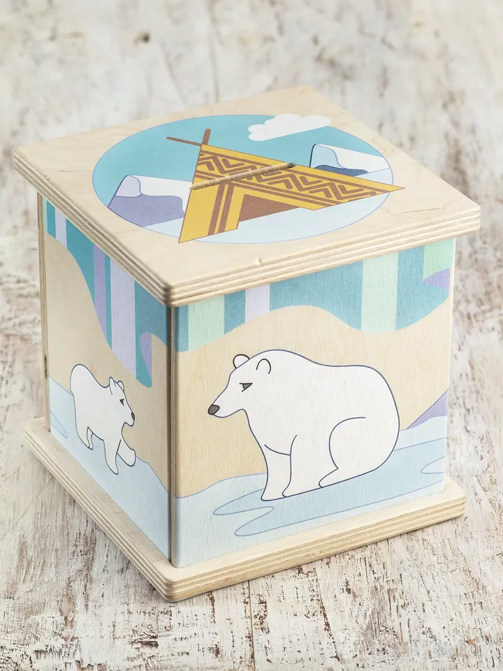 Wooden piggy bank Trip to Alaska Kids Birthday Gift, Coin Bank, nursery decor