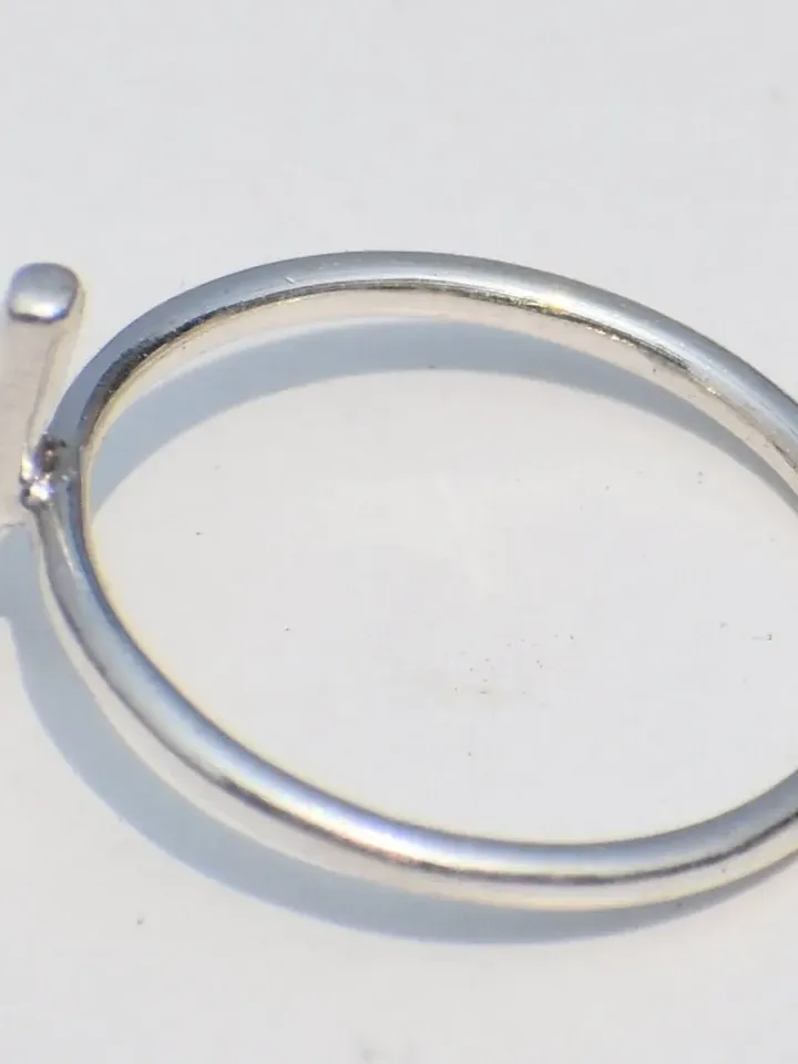 Minimalist Bar Ring, Sterling Silver Bar Ring, Dainty Ring, Thin Ring, Unisex Ring, Solid Silver Ring, Piece Ring, Christmas gift,