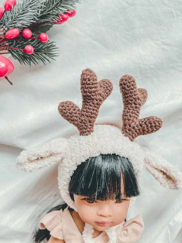Paola Reina “Bambi” bonnet reindeer bonnet Christmas hat