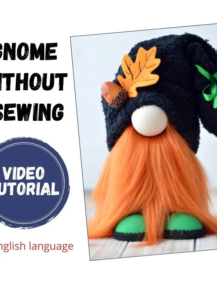 Digital Gnome without Sewing, Video Tutorial Step by Step