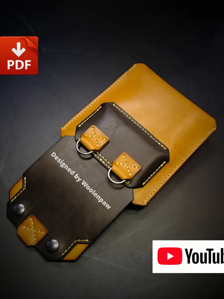 leather pattern bag / belt bag pattern / shoulder bag pattern.BG26