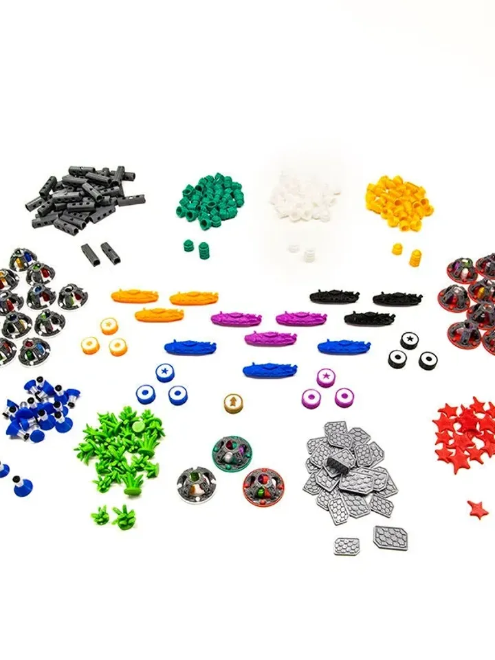 Underwater Cities Compatible Upgrade Set - Board Game Accessories Pieces Boardgame Kit Component Upgrades Resource Tokens Submarines Cities