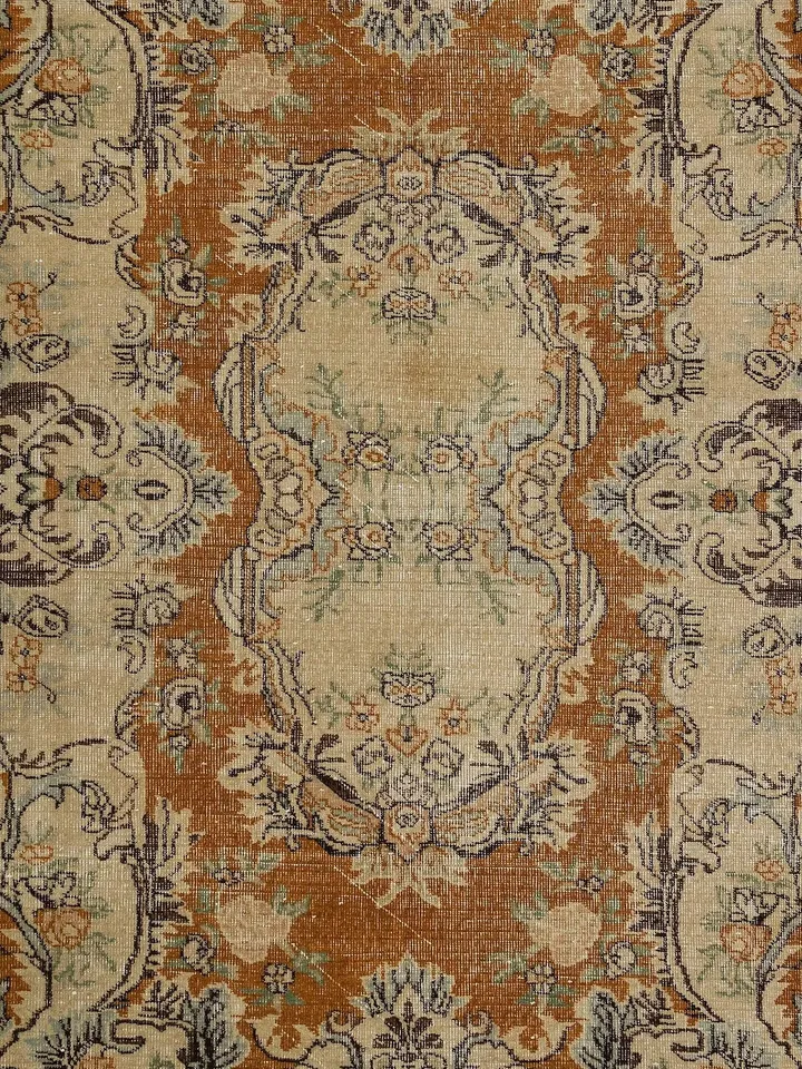 Add a Touch of Nature to Your Living Room with this Natural Turkish Rug
