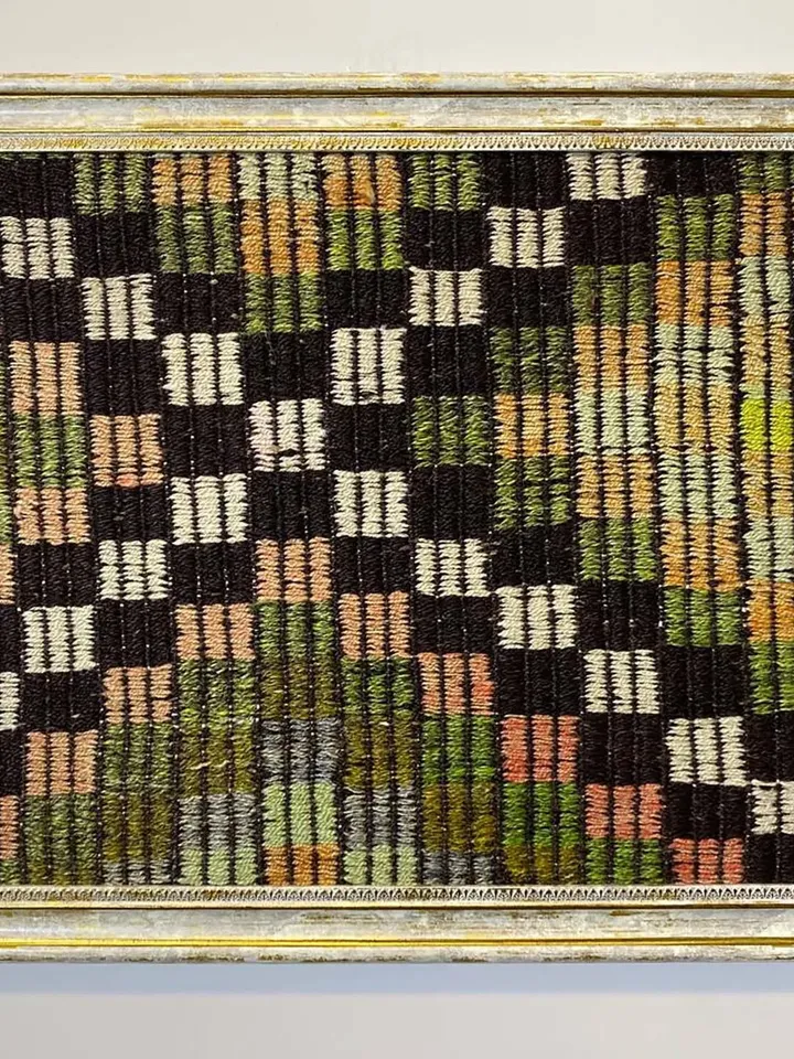 Vintage wall kilim art, unique hand-woven woolen kilim on the wall, home decor , 50x70 cm